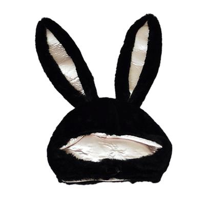 Soft Cotton Bunny Ears Hood Hat for Festive Selfies 65x02inch