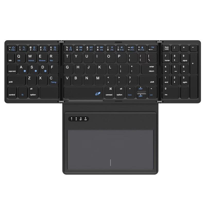

OLOEY Leather Style Wireless Bluetooth Keyboard with Touchpad