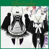Вишуканий Костюм Косплею Двійнят Рам/Рем з Rezero Kara Hajimeru Lsekai Seikatsu У Сукні Прислужниці З Ідеальними Швами