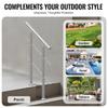 31.5in Handrails for Outdoor Steps 2 Crossbars Staircase for Porch Deck