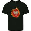The of Polish Flag Fire Effect Poland Kids T-Shirt Childrens