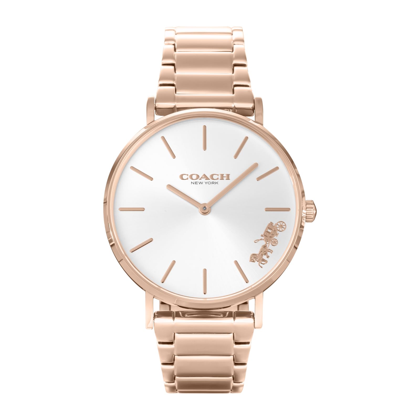 

Часы PERRY Silver Dial Stainless Steel Quartz 36MM 14503576 Rose Gold [Coach] Женские [Товар]