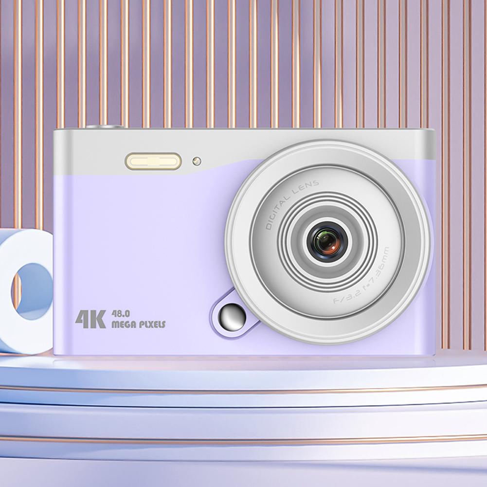 4K Video Camera Auto Focus HD Photography Travel Selfie Camera 48MP Kids Campus Selfie Mini Camera 16X Zoom 2.8 Inch IPS Screen