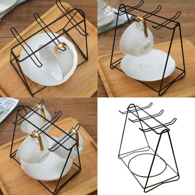 Elegant Coffee Cup Organizers with Sturdy Triangles Shape for Kitchens and Small Office Supplies Home Organization