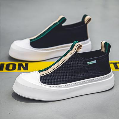 Scarpe Casual Moda Versatili con Suola Spessa da Uomo Sneakers Slip-on Multicolore da Esterno Comode Antiscivolo da Passeggio Sportive