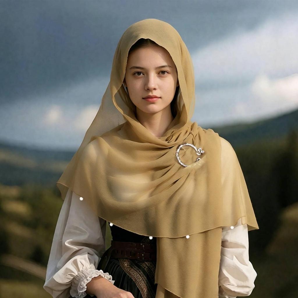 Lightweight Wrap Scarf Translucent Gauze Shawl Draping
