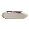 Compact Oval Tray Enhance the Aesthetics of Your Home with This Silvery Tray