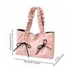 Large Rectangular Tote Handbag Medium Firmness Nylon with Polyester Lining Lightweight Purse