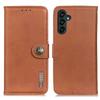 KHAZNEH For Samsung Galaxy A35 5G Leather Cases Stand Cowhide Texture Phone Cover Wallet