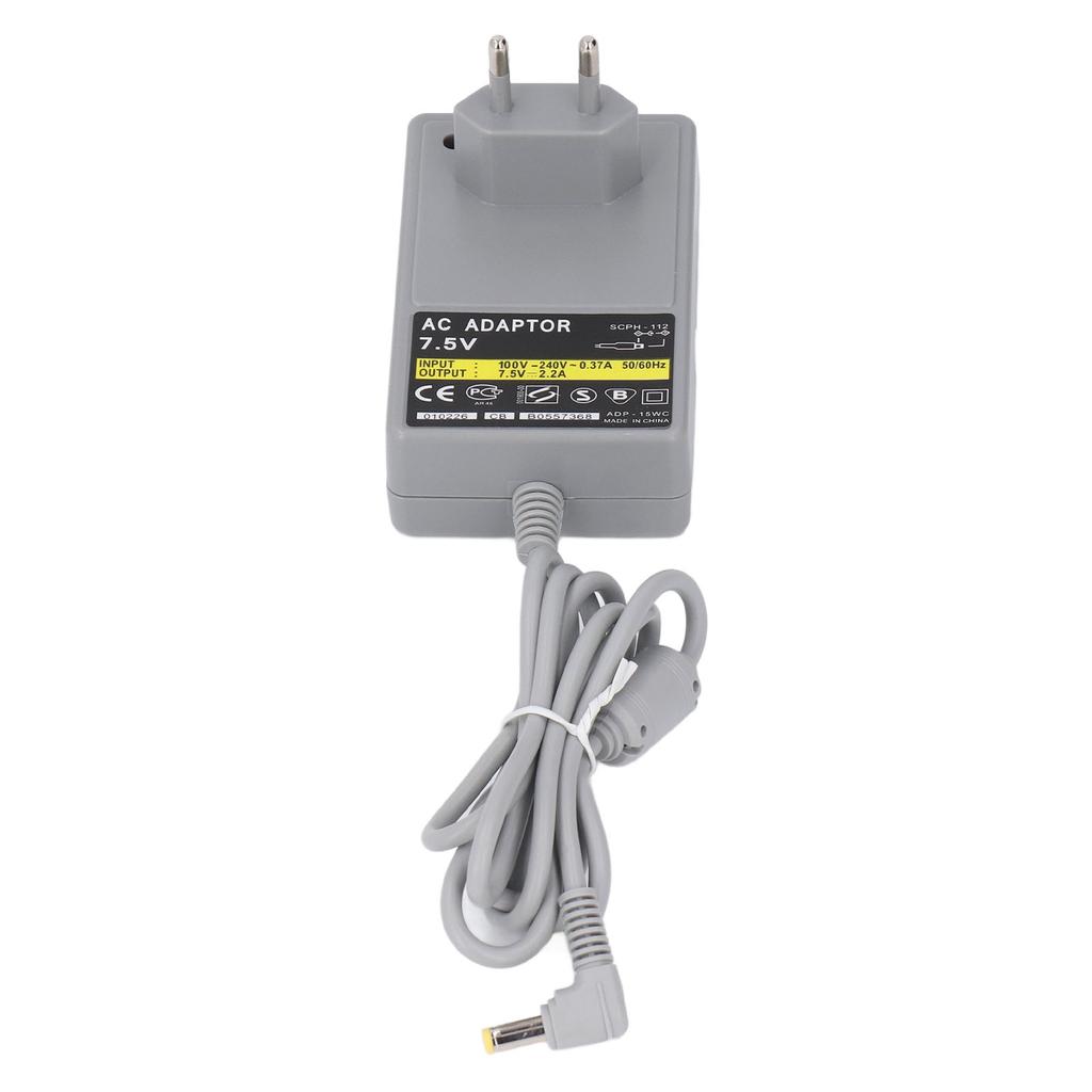 7.5V AC Adapter for PS1 Game Console AC Power Supply Power Adapter Wall Charger with Charging Cable