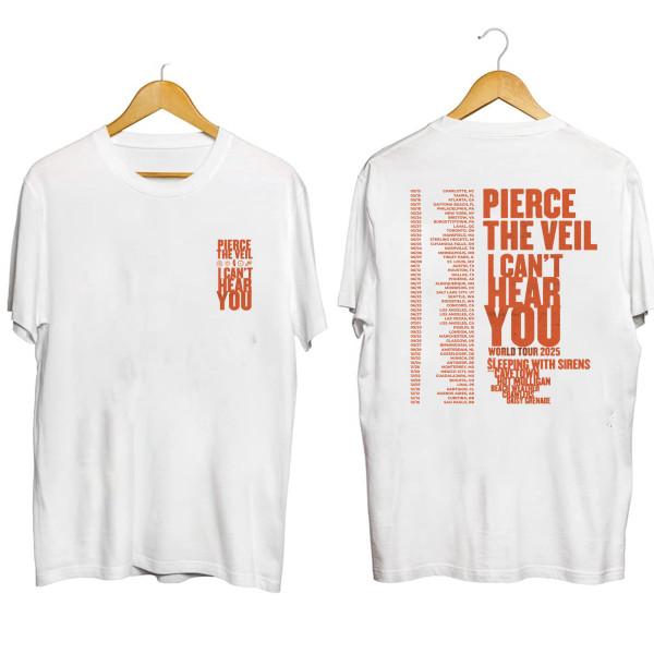 Pierce The Veil World Tour 2026 Shirt White All Size S-4XL M