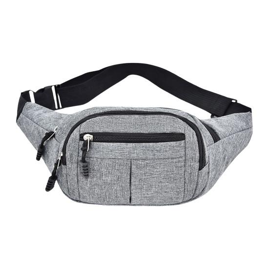 Pochete masculina, bolsa para telefone, resistente a respingos, elástica, ajustável, com vários compartimentos, fecho de zíper, para corrida ao ar livre, ciclismo