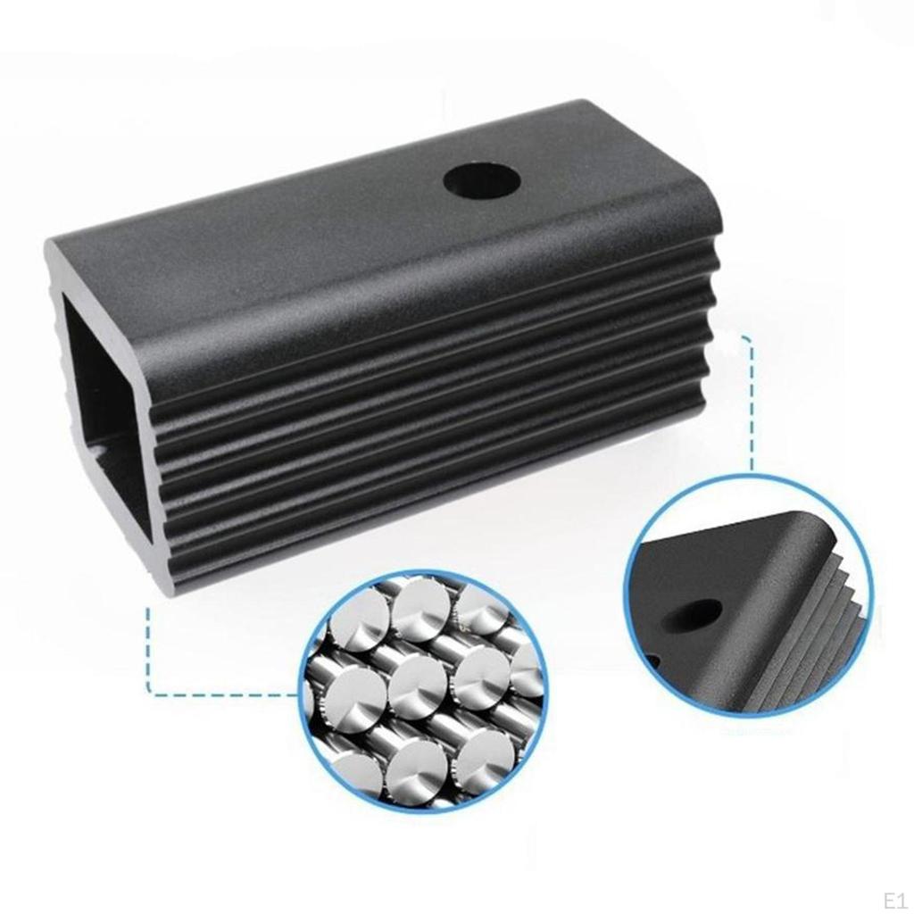 Hengerfesteadapter Firkantkonverter Reduksjonshylse for Sykkelstativ Tilhenger Lastebil