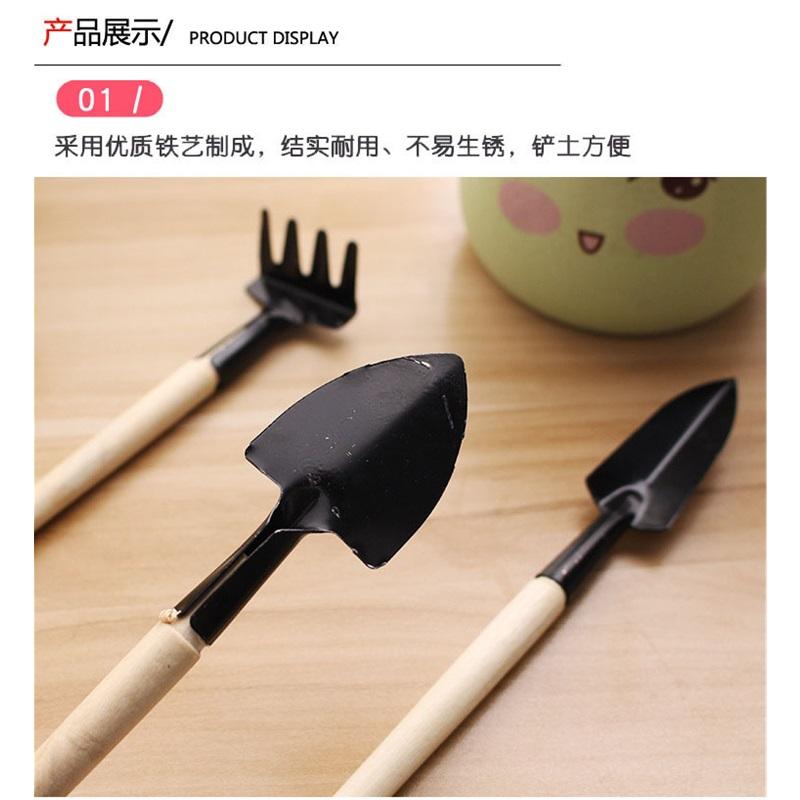 3 Pcs Gardening Tool Set, Mini Shovel Rake Spade, Household Flower Planting Soil Loosening Tools