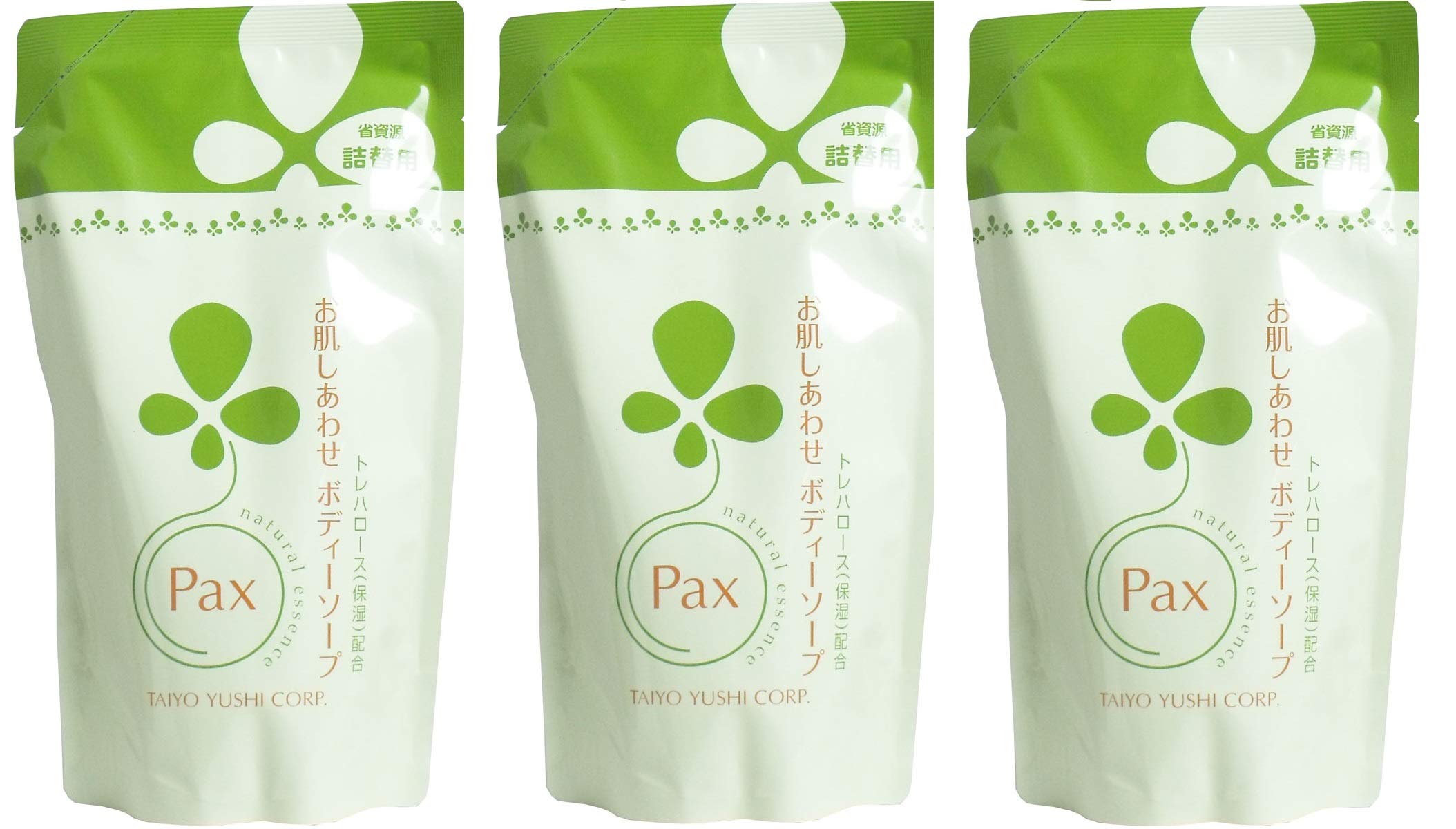 Pax Skin Happiness Body Soap Refill 350ml x 3-Pack