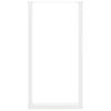 Vidaxl Nogi Do Stolika Kawowego, 2 Szt., Białe, 60X(110-111) Cm, Stal