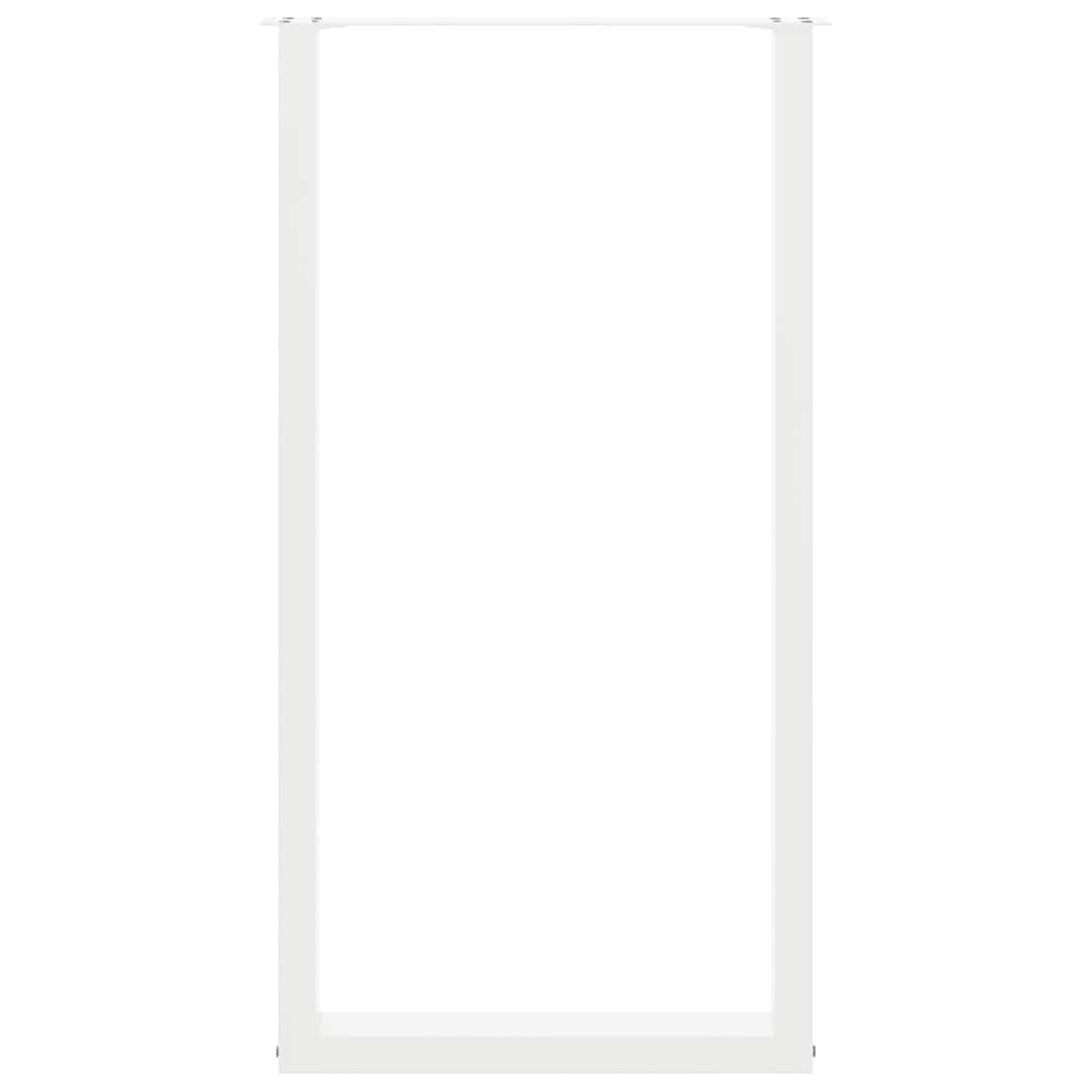 Vidaxl Nogi Do Stolika Kawowego, 2 Szt., Białe, 60X(110-111) Cm, Stal