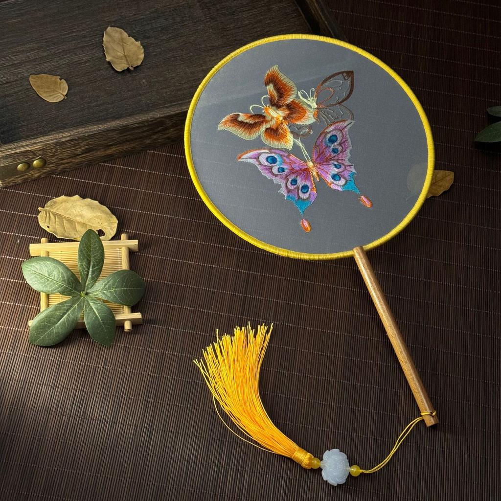 Classical Fan Chinese Hanfu Fan Hand Fan Tassel For Cultural Event Costume Prop Dance Accessory