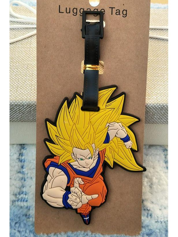 Anime Cartoon Cute Dragon Ball Goku Buu Vegeta Luggage Tag Suitcase Label