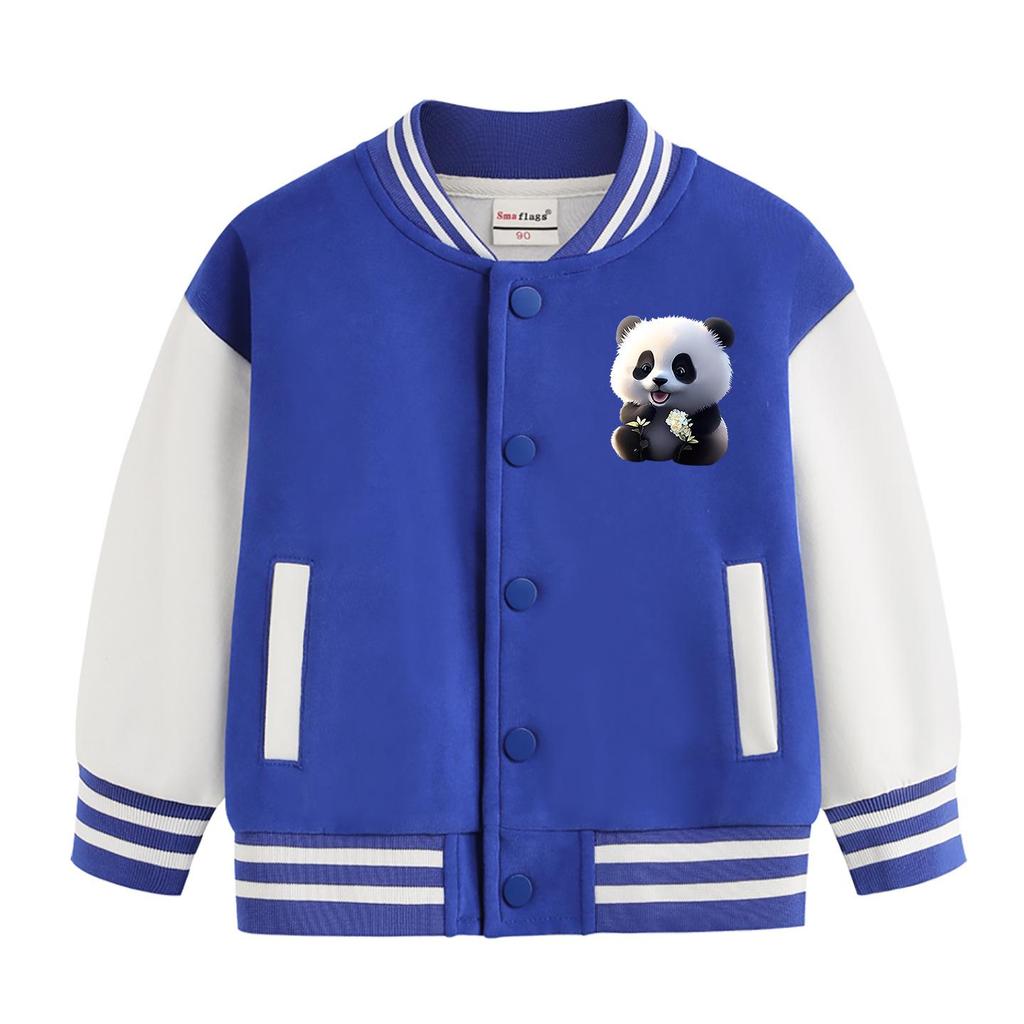 Kinder Fleece-gefütterte Baseballjacken - 2026 Frühling/Herbst Neuer Stil für Jungen & Mädchen, Perfekt für Kindergartenschuluniformen