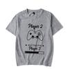 Couple Matching T-Shirt Funny Game Player Shirts Short Sleeve Loose Women Men Tshirt Pregnancy Announcement Tops