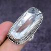 Natural White Topaz Gemstone 925 Sterling Silver Jewelry Ring Size 7 ETC-14820