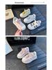 2025 Spring/Autumn Thick-Soled Boys' and Girls' Fashion Casual Versatile White Skate Shoes for Kids