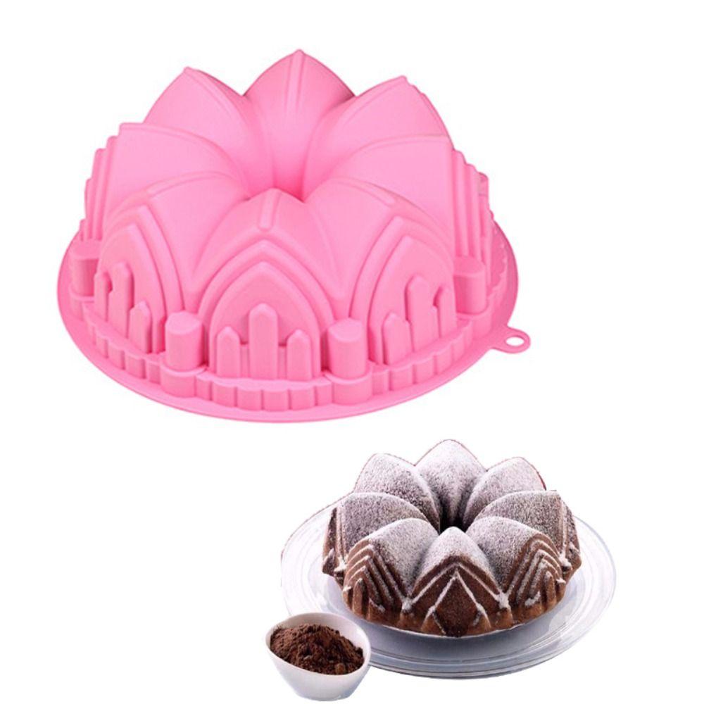 

Non-Stick Crown Castle Cake Mold Silicone Cake Pan Kitchen Accessories Dessert