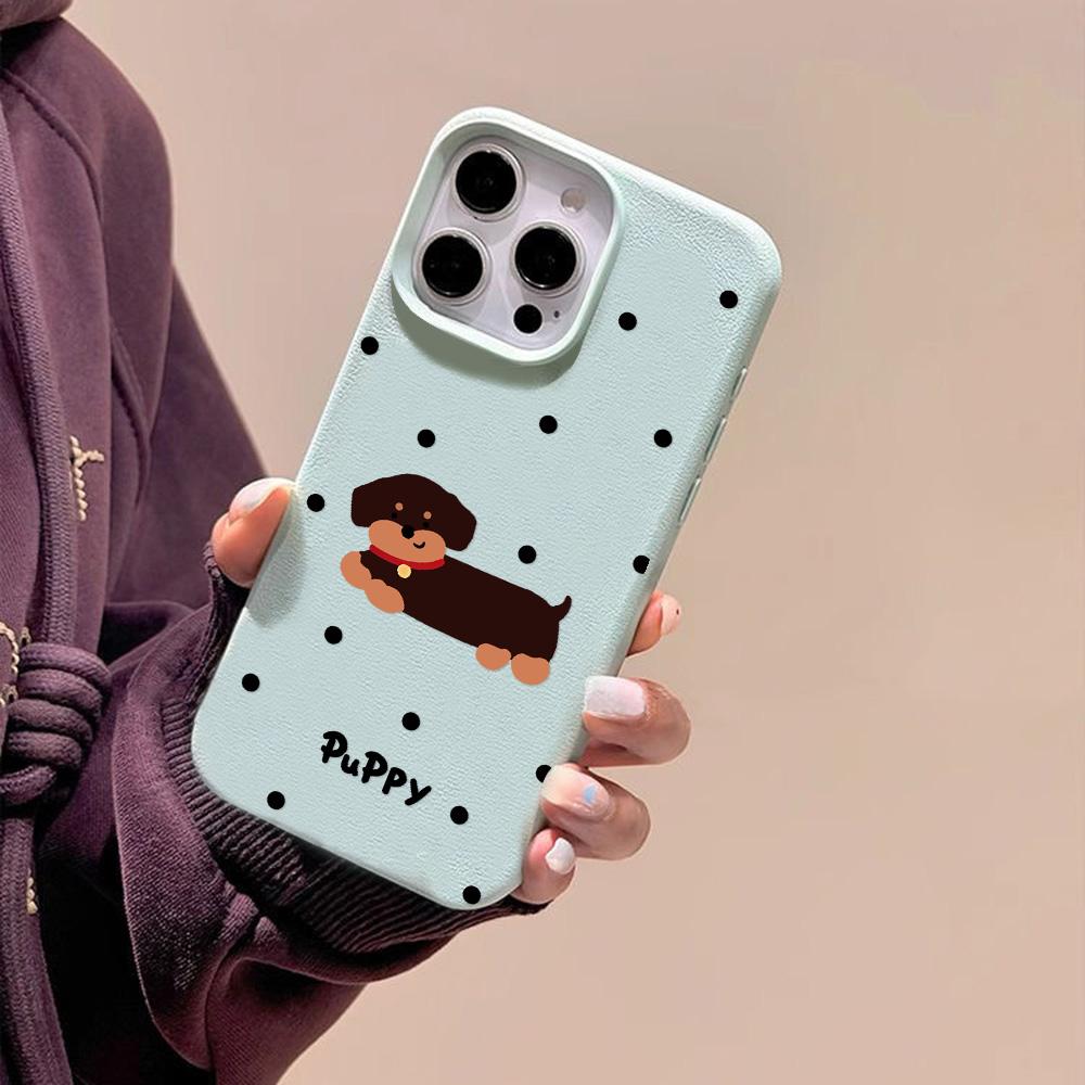 Handyhülle für iPhone 11 13 XR XS Max Hülle iPhone 12 14 15 16 Pro Max 12 Pro 15 Plus Leder bemalt wasserdicht sturzsicher und verschleißfest Cartoon