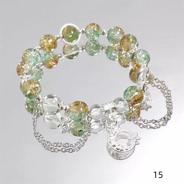 Mori Style Mermaid Crystal Bracelet - Sweet, Versatile Design for Women, Students, and Best Friends.