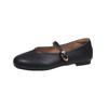 Soft-soled Korean single shoes women's 2025 spring new Internet celebrity versatile flat-soled temperament with skirt buckle belt Mary Jane shoes