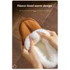 Thick and Warm Cotton Slippers with Added Velvet, Suitable for Women To Wear Outside In Winter. Soft Soled Plush Slippers for Home and Indoor Use