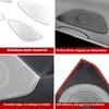 For BYD Sealion 5 Song Pro DM-i Door Speaker Cover Stainless Steel Audio Trim Ring Glossy Black Interior Accessories