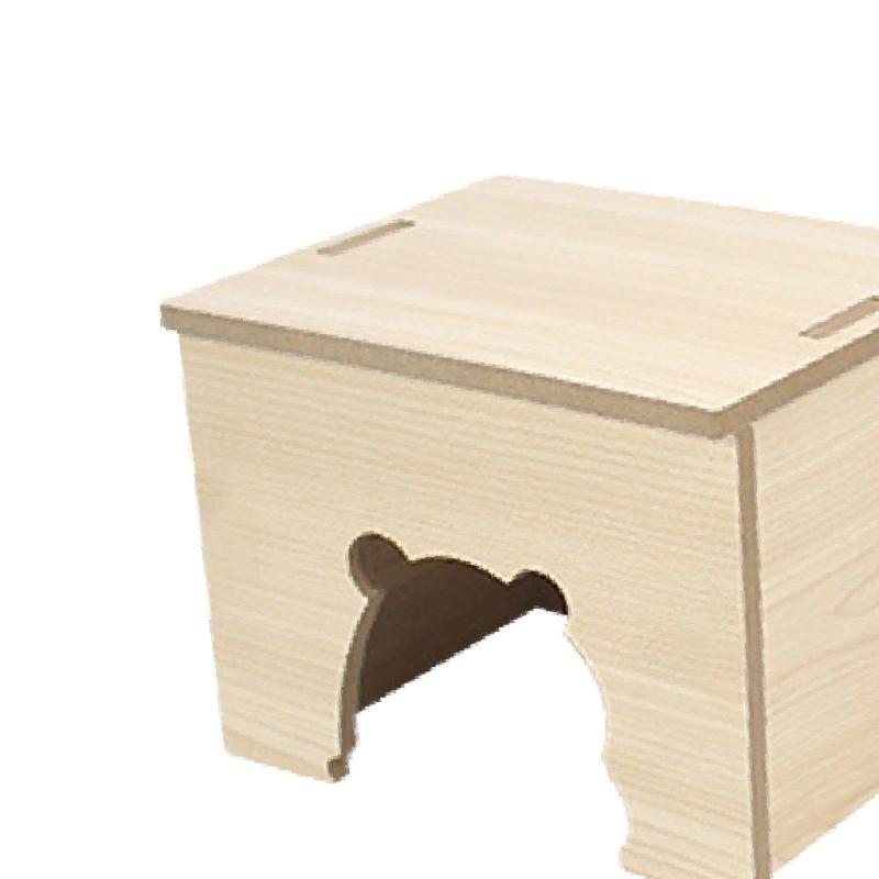 Wooden Hamster Hideaway Small Animal Play Huts Shelter Cave House for Mice and Dwarf Hamsters Cage Decoration