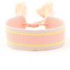 Ethnic Style Woven Bracelet with Embroidered Tassels - D Family DIY Promotion Wristband