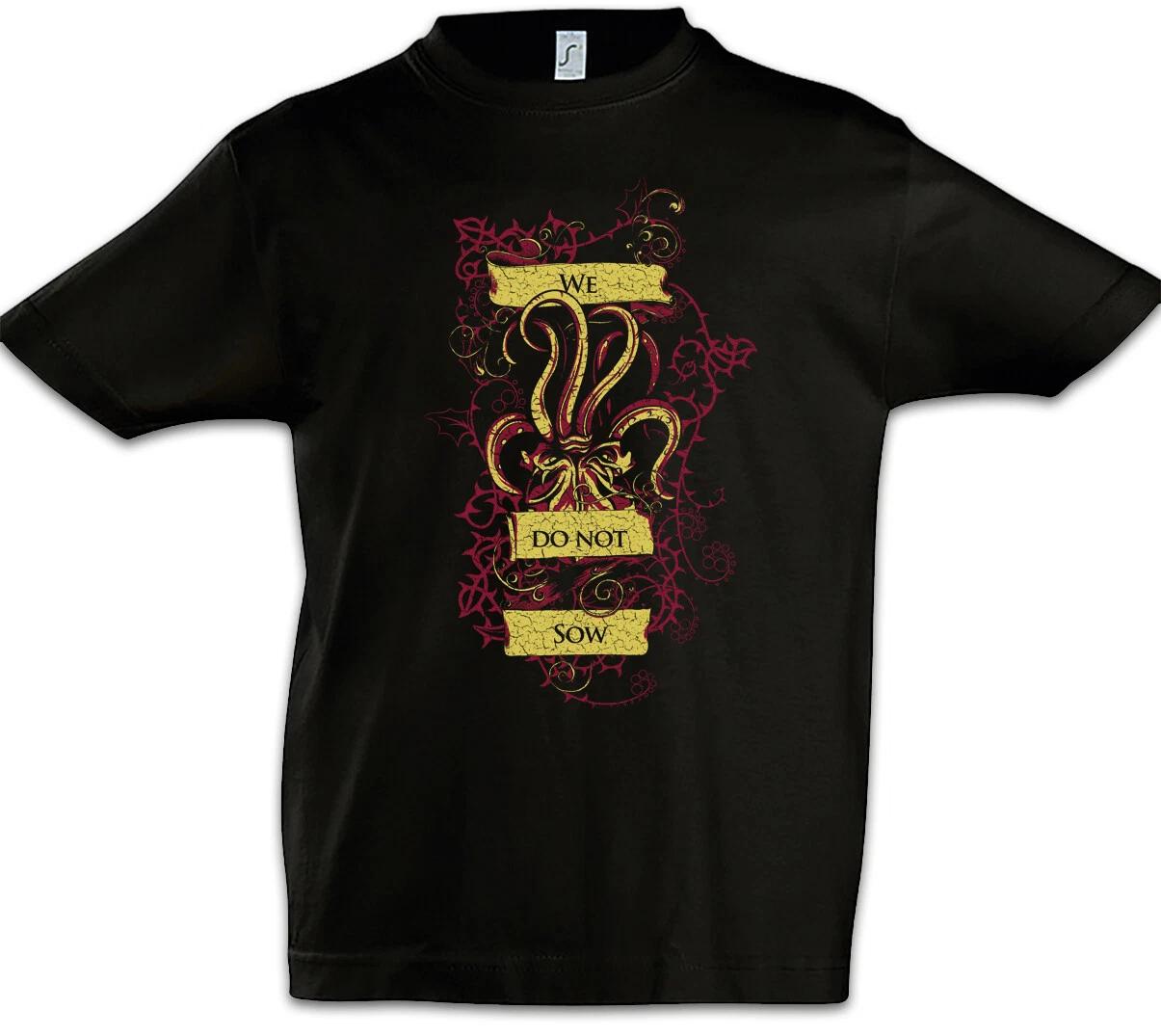 We Do Not Sow Kids Boys kids boys T-Shirt Game of House Greyjoy Symbol Thrones Flag 120