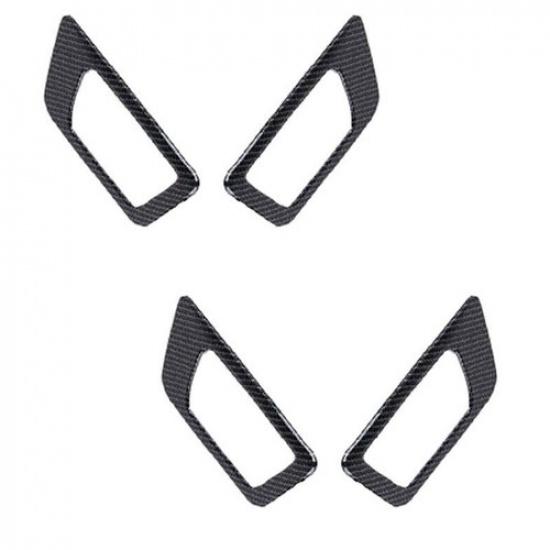 Carbon Fiber Car Look Inner Door Bowl Cover Trim Fits Toyota Highlander 2017-19