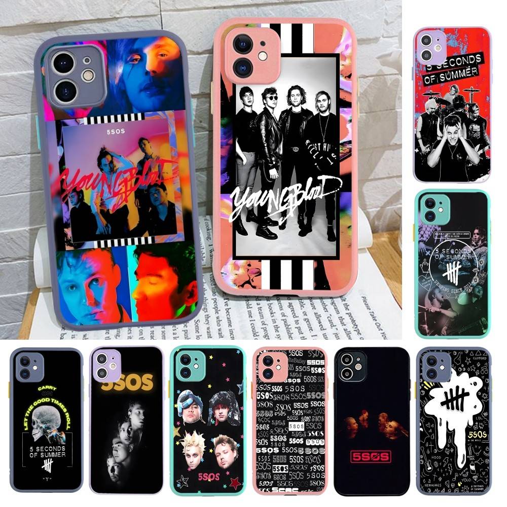 Seconds-of-Summers-5SOS Phone Case For IPhone 16 15 14 13 12 11 Pro Max XS Max X Plus Matte Shockproof Cover