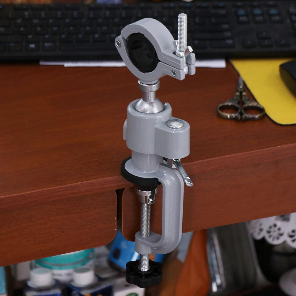 Adjustable Bench Vise 360° Rotating Electric Drill Stand Grinder Holder Table Grinder Accessory