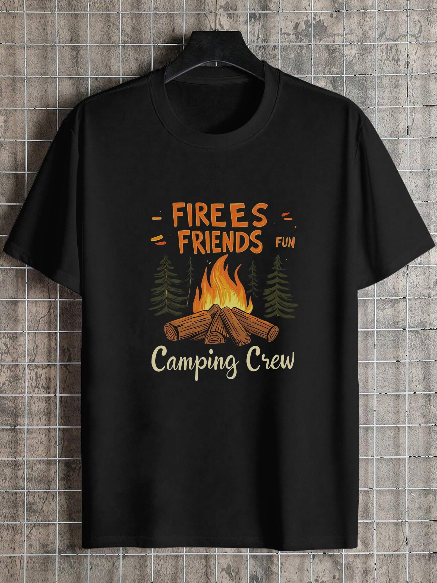 

1pc Campfire Adventure Camping Crew T-shirt L