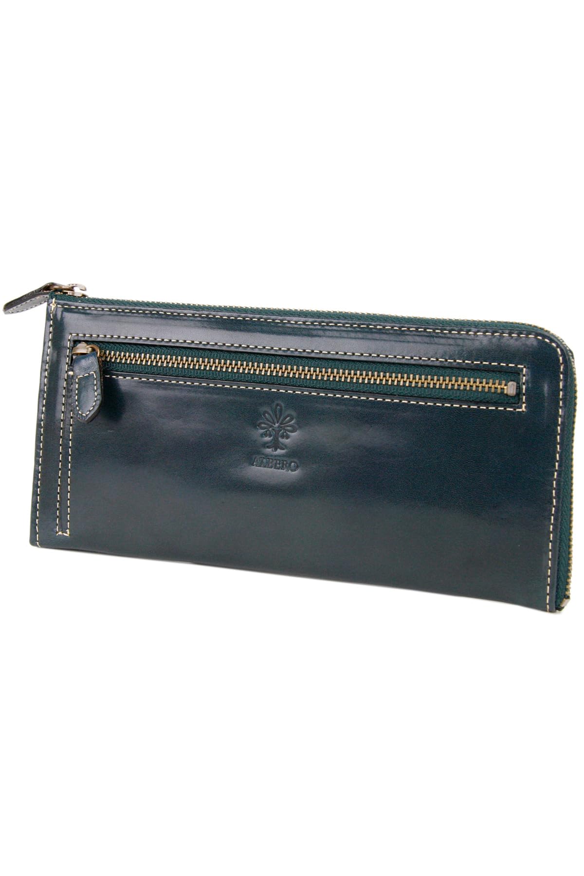 

ALBERO Long Wallet with Coin Purse 6501 Blue-Green AL-6501-60