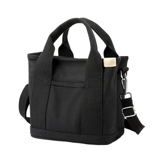 Canvas Crossbody Bag Adjustable Shoulder Straps Large Capacity Laptop Messenger Bag Portable Commuter Bag