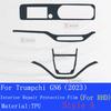 For Trumpchi GAC MOTOR GN6 ()-Car Interior Center Console Transparent TPU Protective Film Anti-scratch Repair Sticker