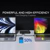 120W PD3.0 GaN USB-C Charger Station for Cellphones, 5-port Fast Charging Hub, Smart Multiple Adapter Device for Iphone Ect