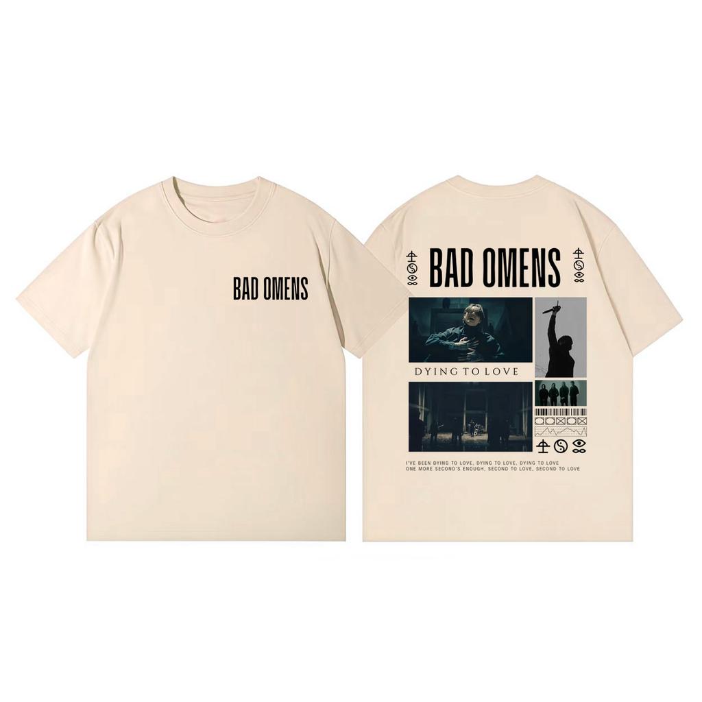 Bad Omens Rock Band Merch Tshirt Men Women Clothing High Quality Fashion Short Sleeve T Shirts Summer Casual Cotton Tshirts