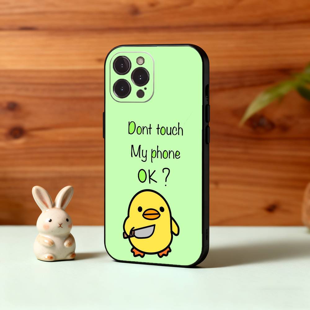 D-Nicht T-Berühren Meine Handyhülle Für iPhone17,16,15,14,13,12,Plus,Pro Max, 5G Andere Weiche Schwarze Hülle