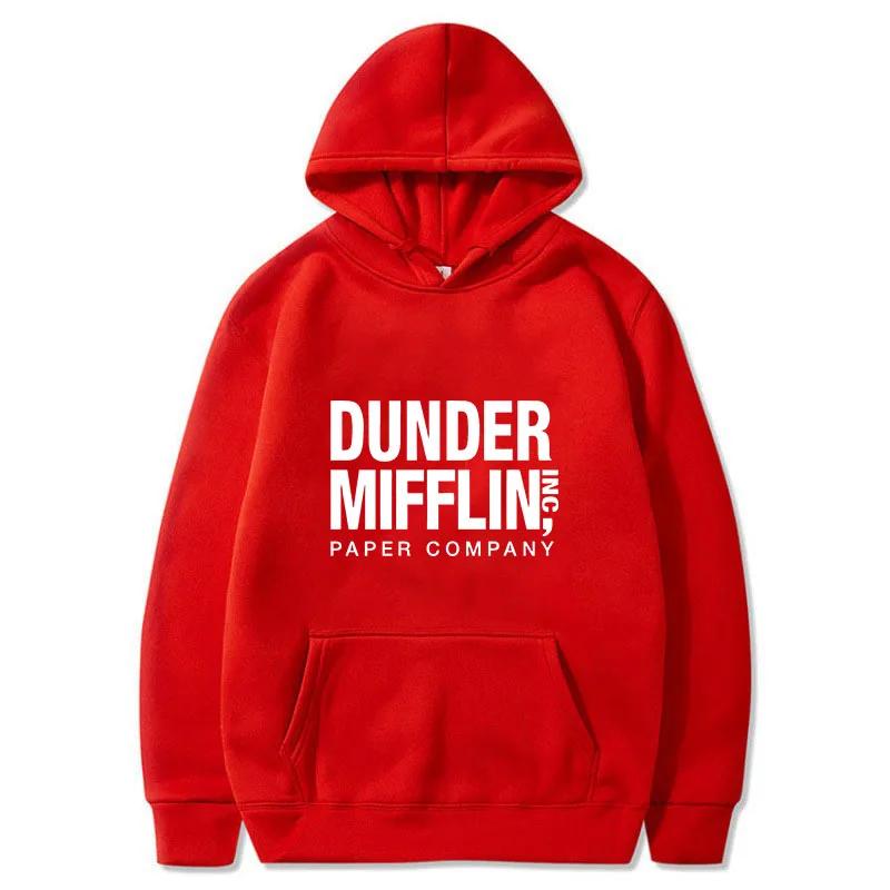 The Office Dunder Mufflin INC Hoodie Dwight Schrute Sweatshirt Men Women Hoodies Casual Pullover Hooded Sweater