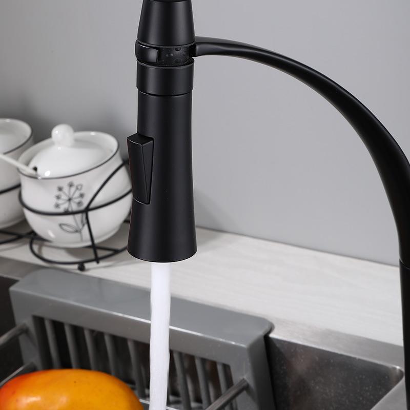 Zinc alloy kitchen hot and cold dual-purpose faucet, single joint universal rotatable silicone sink sink sink faucet