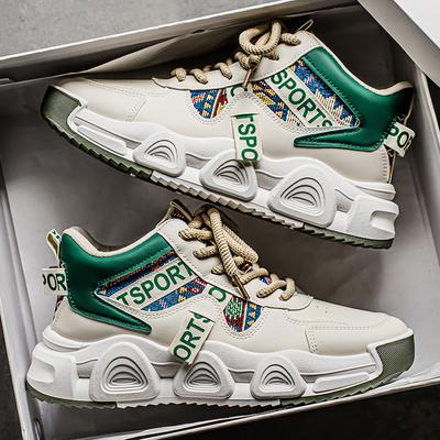 Chaussures de papa de qualité 22 ans semelles épaisses rehaussantes chaussures de sport jeunesse montantes chaussures de basket-ball de course