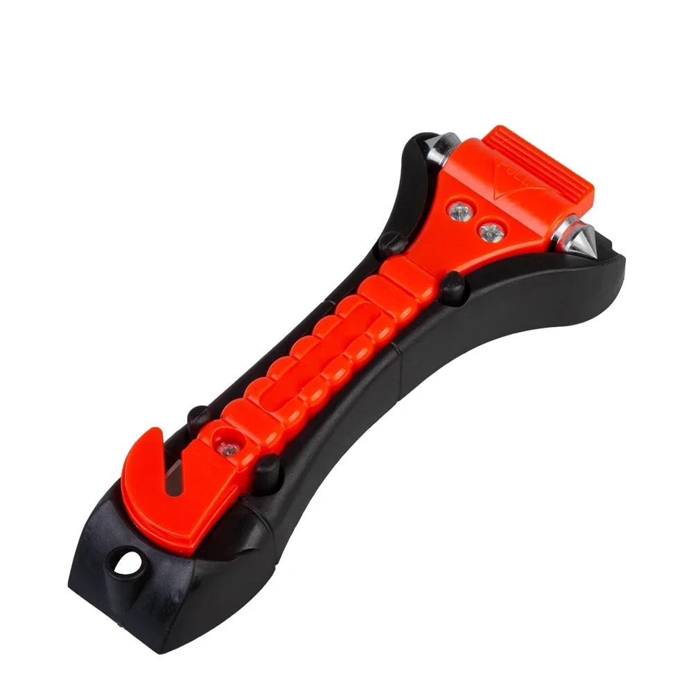 ISGTDRM Safety Hammer Camping Driving Car Seat Belt Cutter 2-in-1 Emergency Break Window Glass Punch Survival Life Rescue Tools
